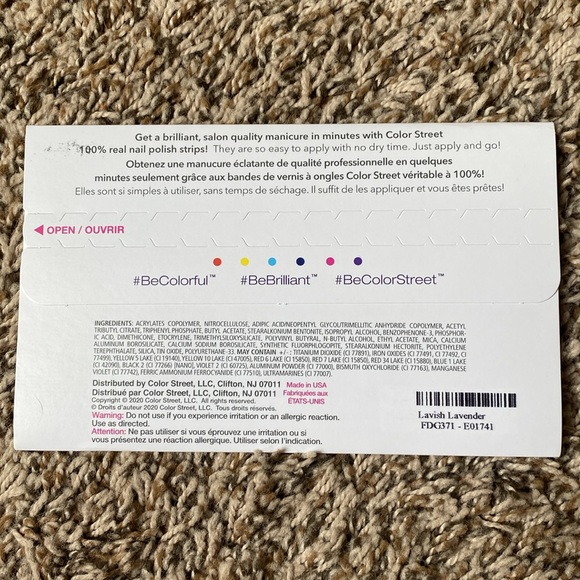 Color Street Nail Polish Strips - Lavish Lavender - Picture 4 of 4